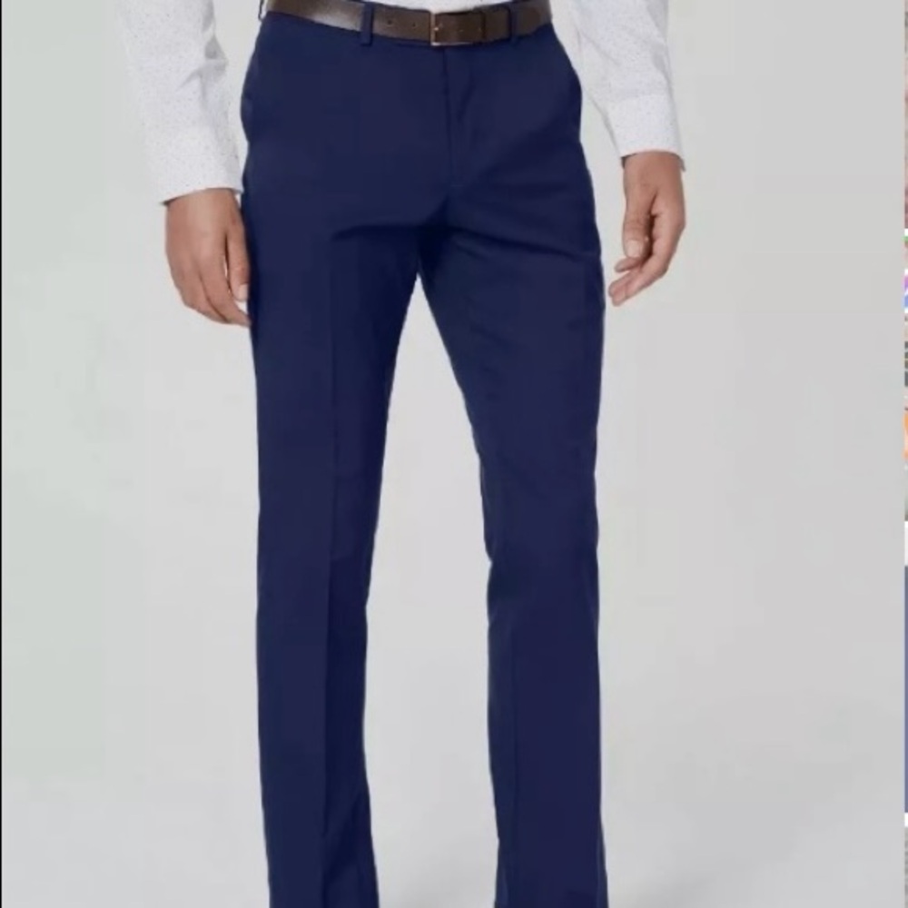 Billi London men’s dress pant 34Wx32L Blue NWT.